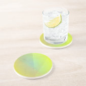 Moderne gelbe geometrische Gradation Getränkeuntersetzer (Seite)