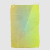 Moderne gelbe geometrische Gradation Golfhandtuch (Vorderseite)