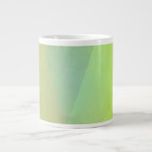 Moderne gelbe geometrische Gradation Jumbo-Tasse (Vorderseite)