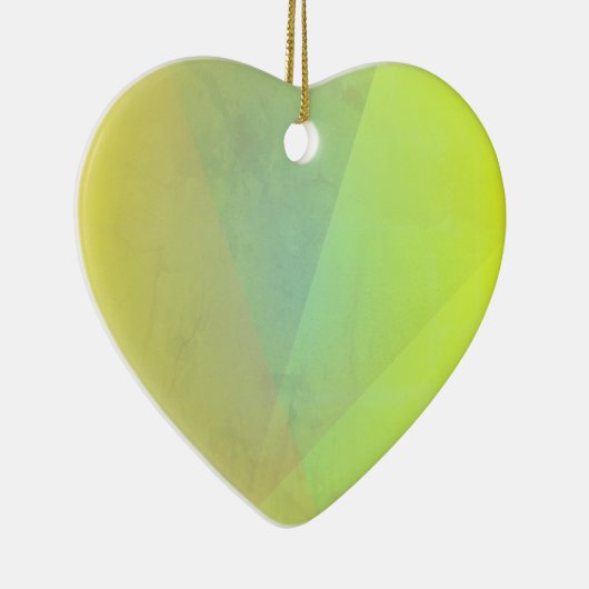 Moderne gelbe geometrische Gradation Keramik Ornament (Rechts)