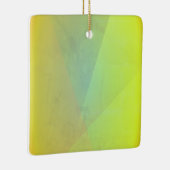 Moderne gelbe geometrische Gradation Keramikornament (Rechts)