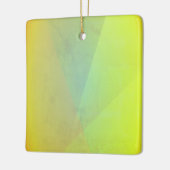 Moderne gelbe geometrische Gradation Keramikornament (Links)