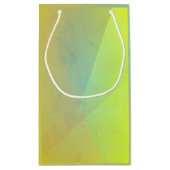 Moderne gelbe geometrische Gradation Kleine Geschenktüte (Rückseite)