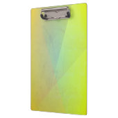 Moderne gelbe geometrische Gradation Klemmbrett (Links)