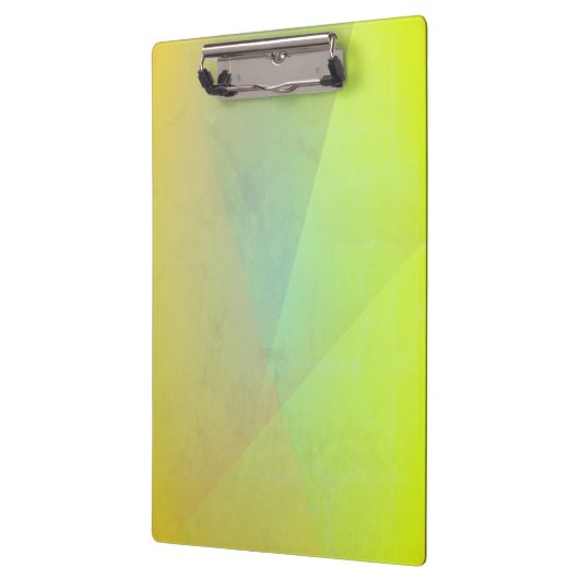 Moderne gelbe geometrische Gradation Klemmbrett (Links)