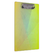 Moderne gelbe geometrische Gradation Klemmbrett (Rechts)