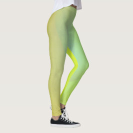 Moderne gelbe geometrische Gradation Leggings