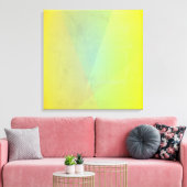 Moderne gelbe geometrische Gradation Leinwanddruck (Insitu (Wohnzimmer))