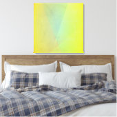 Moderne gelbe geometrische Gradation Leinwanddruck (Insitu (Schlafzimmer))