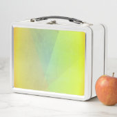 Moderne gelbe geometrische Gradation Metall Brotdose (Beispiel)