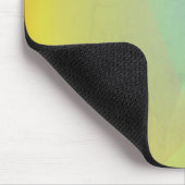 Moderne gelbe geometrische Gradation Mousepad (Ecke)