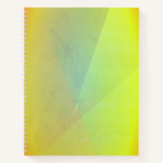 Moderne gelbe geometrische Gradation Notizblock (Vorderseite)