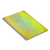 Moderne gelbe geometrische Gradation Notizblock (Rechte Seite)