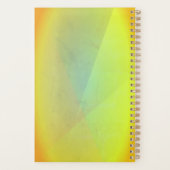 Moderne gelbe geometrische Gradation Planer (Rückseite)