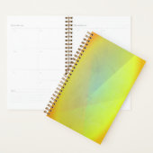 Moderne gelbe geometrische Gradation Planer (Anzeige)