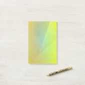 Moderne gelbe geometrische Gradation Post-it Klebezettel (Auf Schreibtisch)