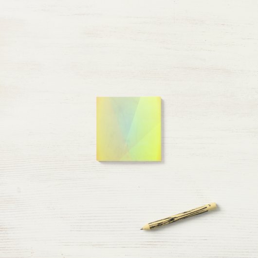 Moderne gelbe geometrische Gradation Post-it Klebezettel (Auf Schreibtisch)