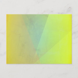 Moderne gelbe geometrische Gradation Postkarte
