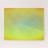 Moderne gelbe geometrische Gradation Puzzle (Horizontal)