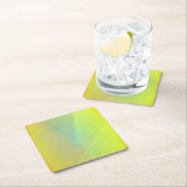 Moderne gelbe geometrische Gradation Rechteckiger Pappuntersetzer (Vor Ort)