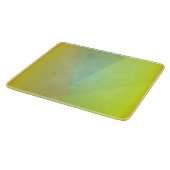 Moderne gelbe geometrische Gradation Schneidebrett (Ecke)