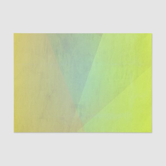 Moderne gelbe geometrische Gradation Seidenpapier (Vorderseite)