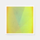 Moderne gelbe geometrische Gradation Serviette (Vorderseite)