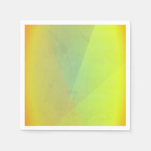 Moderne gelbe geometrische Gradation Serviette