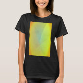 Moderne gelbe geometrische Gradation T-Shirt (Vorderseite)