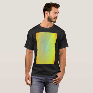Moderne gelbe geometrische Gradation T-Shirt