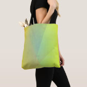 Moderne gelbe geometrische Gradation Tasche (Von Nahem)