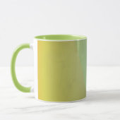 Moderne gelbe geometrische Gradation Tasse (Links)