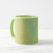 Moderne gelbe geometrische Gradation Tasse (Vorderseite Links)