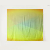 Moderne gelbe geometrische Gradation Wandteppich (Vorderseite (Horizontal))