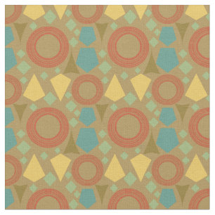 Moderne gelbe geometrische Mittelachse Stoff