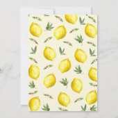 Moderne Gelbe Girls unser Hauptqueeze 1. Geburtsta Einladung (Rückseite)