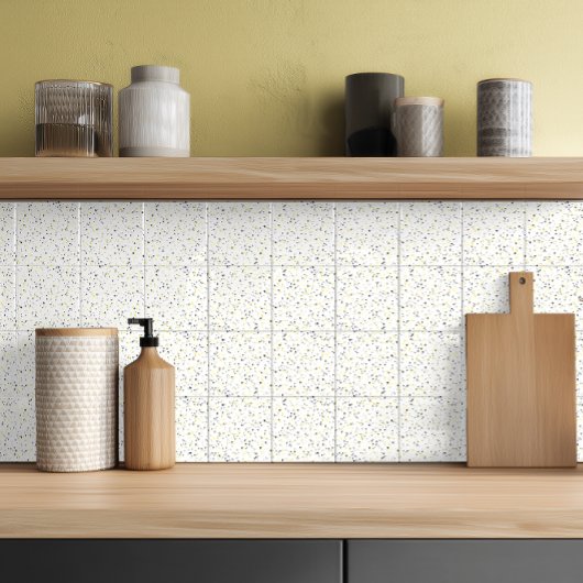 Moderne Gelbe Graue Terrazzo Fliese