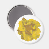 Moderne gelbe Kamelie T-Shirt Magnet (Vorderseite/Rückseite)