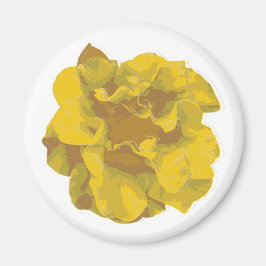 Moderne gelbe Kamelie T-Shirt Magnet