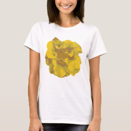 Moderne gelbe Kamelienblumen T-Shirt