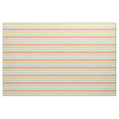 Moderne Gelbe Korallenminze Grüne Zickzack Printwe Stoff (Fat Quarter (45,7 x 55,9 cm))