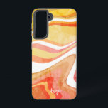 Moderne gelbe Orangenstreifen Abstrakt Samsung Galaxy Hülle<br><div class="desc">Diese fröhliche und farbenfrohe Inspirivity Handy Gehäuse wird die perfekte Ergänzung zu Ihrem Handy sein. Die modernen Streifen in leuchtenden Farben sind perfekt für Jugendliche und Kinder, und der Name personalisiert wird nicht verdrängt. Für mehr meiner alltäglichen inspirierenden Kunstwerke, Karo auf meine Facebook- und Instagram-Seiten. Wenn Sie nicht finden können,...</div>