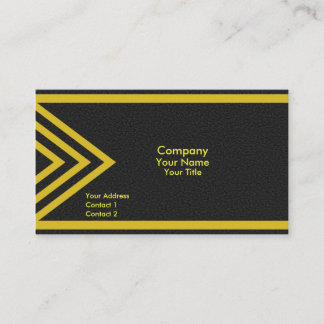 Moderne gelbe Pfeile Visitenkarte
