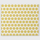 Moderne Gelbe Polka Dots Weihnachten Geschenkpapier (Flach)