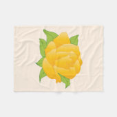 Moderne gelbe Rose Fleecedecke (Vorderseite (Horizontal))