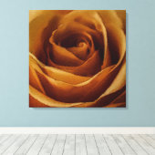 Moderne Gelbe Rose Leinwanddruck (Insitu (Holzboden))