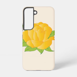 Moderne gelbe Rose Samsung Galaxy Hülle