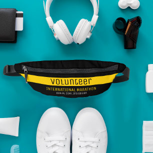 Moderne gelbe schwarze freiwillige Unternehmensver Bauchtasche