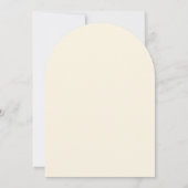 Moderne gelbe Script-Arch-Mommy to Bee Baby-Dusche Einladung (Rückseite)