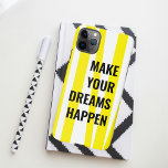Moderne gelbe Streifen und lassen Ihren Traum Wirk iPhone 11Pro Max Hülle<br><div class="desc">Moderne gelbe Streifen und lassen Ihren Traum Wirklichkeit werden</div>